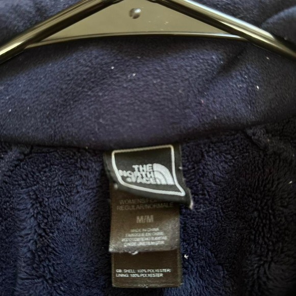 The North Face Navy Blue Zip Up Fleece - Picture 3 of 5